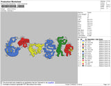 Dance V2 Embroidery File 4 size