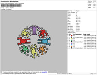 Dance V4 Embroidery File 4 Size