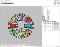 Dance V4 Embroidery File 4 Size