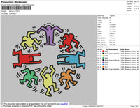 Dance V4 Embroidery File 4 Size