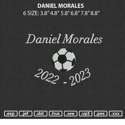 Daniel Morales Embroidery File 6 sizes