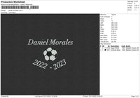 Daniel Morales Embroidery File 6 sizes