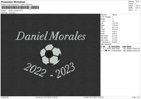 Daniel Morales Embroidery File 6 sizes