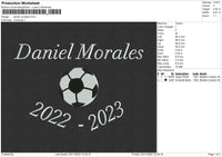 Daniel Morales Embroidery File 6 sizes