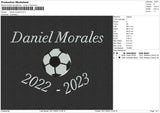 Daniel Morales Embroidery File 6 sizes