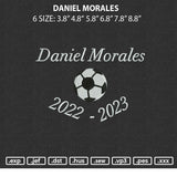 Daniel Morales Embroidery File 6 sizes