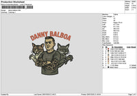 Dannytext Embroidery File 6 sizes
