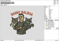 Dannytext Embroidery File 6 sizes