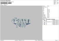 Dawn FM Embroidery File 4 size