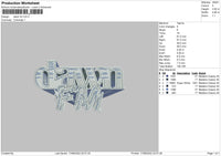 Dawn FM Embroidery File 4 size