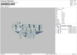 Dawn FM Embroidery File 4 size