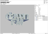 Dawn FM Embroidery File 4 size