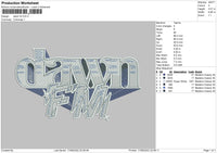 Dawn FM Embroidery File 4 size