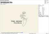 The Dried Flower Embroidery File 4 size