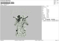 Dead Angels Embroidery File 4 size