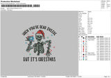 Dead Inside Christmas Embroidery File 4 size