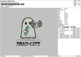 Ghost Redbull 01 Embroidery File 6 sizes