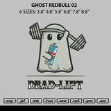 Ghost Rebull 02 Embroidery File 6 sizes