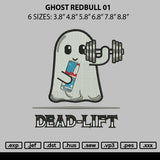Ghost Redbull 01 Embroidery File 6 sizes