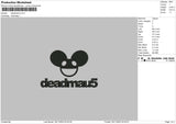 Mouse Text Embroidery File 6 sizes