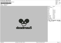 Mouse Text Embroidery File 6 sizes