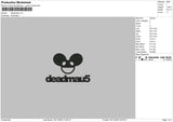 Mouse Text Embroidery File 6 sizes