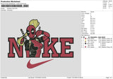 Deadpool Lady Embroidery File 6 size
