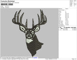 Deer Embroidery File 4 size