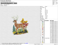 Deer Realistic Embroidery File 4 size
