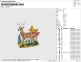 Deer Realistic Embroidery File 4 size