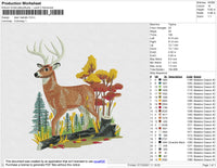 Deer Realistic Embroidery File 4 size