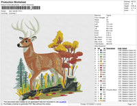 Deer Realistic Embroidery File 4 size
