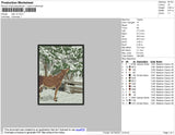 Deer Embroidery File 4 size