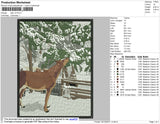 Deer Embroidery File 4 size