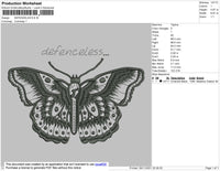 Defenceles Embroidery File 4 size
