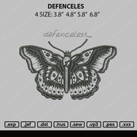 Defenceles Embroidery File 4 size