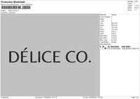 Delice CO Embroidery File 4 size