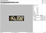 Demon Slayer Rectangle V2 Embroidery File 5 sizes