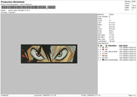Demon Slayer Rectangle V2 Embroidery File 5 sizes