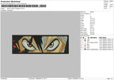 Demon Slayer Rectangle V2 Embroidery File 5 sizes