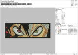 Demon Slayer Rectangle V2 Embroidery File 5 sizes