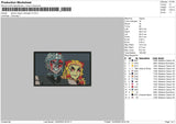 Demon Slayer Rectangle V04 Embroidery File 4 size