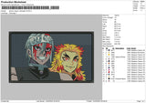 Demon Slayer Rectangle V04 Embroidery File 4 size