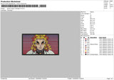 Demon Slayer Rectangle V5 Embroidery File 4 size