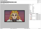 Demon Slayer Rectangle V5 Embroidery File 4 size