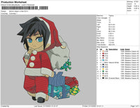 Demon Slayer Xmas Embroidery File 4 size