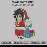 Demon Slayer Xmas Embroidery File 4 size