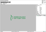 Dermatext 02 Embroidery File 6 sizes