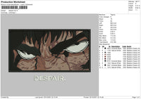 Despair Embroidery File 4 size