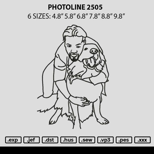 Photoline 2505 Embroidery File 6 sizes